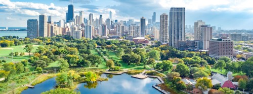 view of Chicago, IL during the day