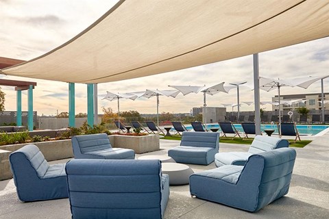 Shaded Lounge Area at The George & The Leonard, Georgia, 30312