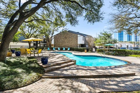 Pool at Davenport Apartments in Dallas, TX